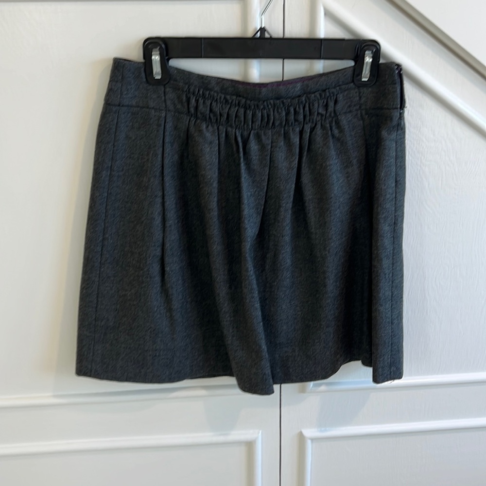 J. Crew size 2 wool grey mini skirt